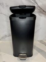 Lixeira com Pedal e Balde Frame Aço Carbono Preto 12 Litros - Brinox